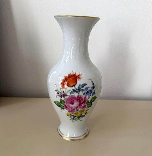 Meissen vase blumenstrauß - meissen,